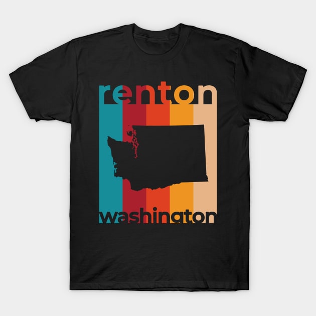 Renton Washington Retro T-Shirt by easytees